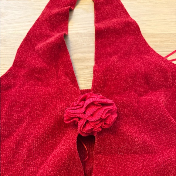 With Jean Rose Top Red - Picture 5 of 7